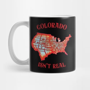 Colorado Isn't Real - Retro Design Mug